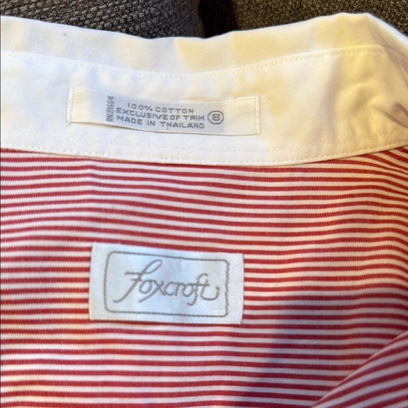 Women’s Foxcroft size 8 cotton blouse with gold embroidery - Picture 8 of 8